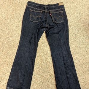 👖Levi's 515 Bootcut Jeans 12 Short dark wash